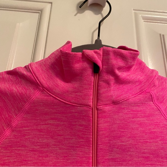 VSX Victoria's Secret Sport Studio Half-Zip Jacket Neon Pink Melange, L, NWT - Picture 2 of 10